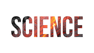 black and red text on white background, science, lava, nature, typography