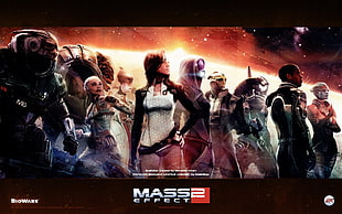 Mass Effect 2 illustration, Bioware, Mass Effect, video games
