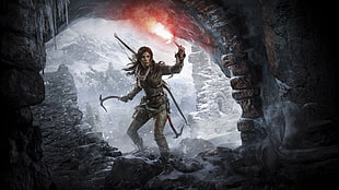 Tom Raider digital wallpaper, Tomb Raider, Lara Croft, video games, Rise of the Tomb Raider