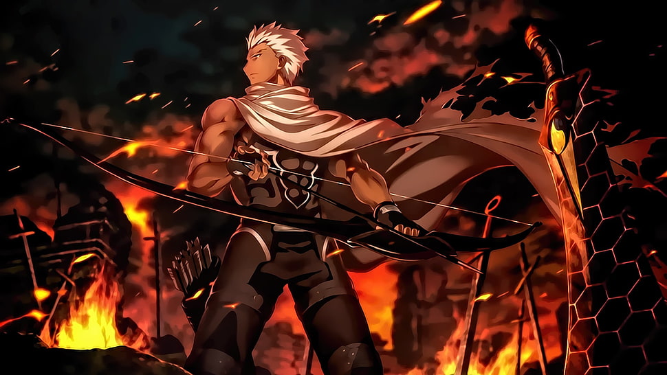 Archer Fate Stay Knight, Fate/Stay Night: Unlimited Blade Works, archer, Fate Series, sword HD wallpaper