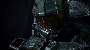 grey helmet, Halo 4, Master Chief HD wallpaper