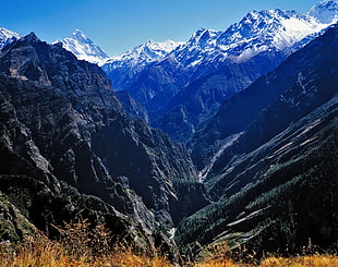 brown mountain, mountains, nature, landscape HD wallpaper
