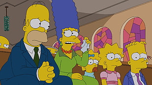 The Simpsons digital wallpaper, The Simpsons, Homer Simpson, Marge Simpson, Maggie Simpson
