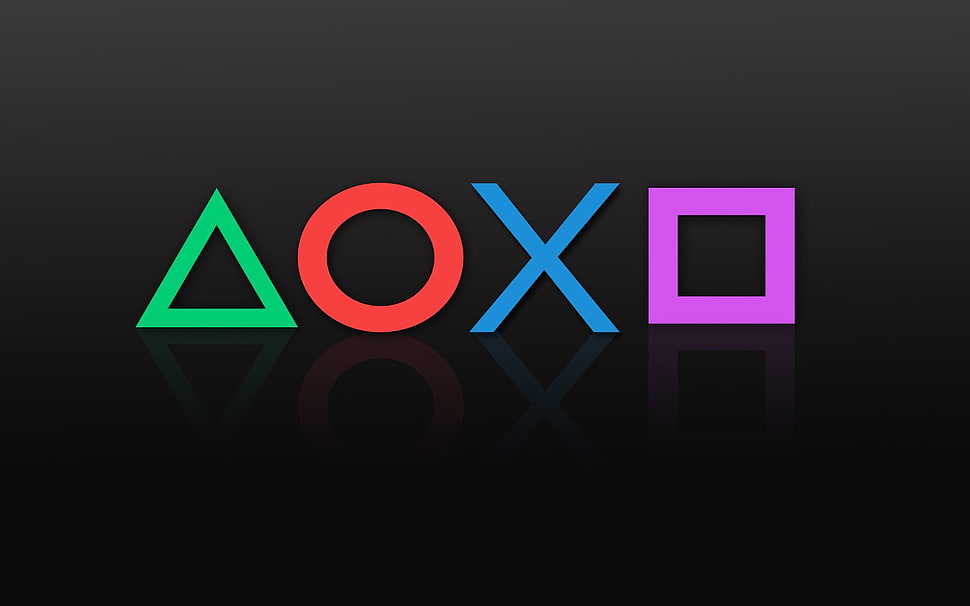 AOXO logo, PlayStation, video games HD wallpaper