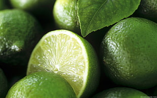 lime fruit, macro, fruit, limes HD wallpaper