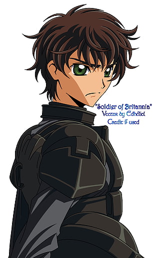 brown haired man anime character illustration, Code Geass