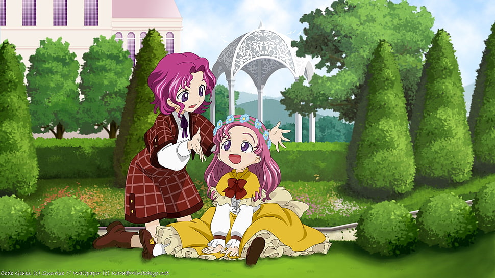 pink-haired female anime character, Code Geass HD wallpaper