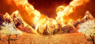 city under red sky animated wallpaper, Doctor Who, gallifrey