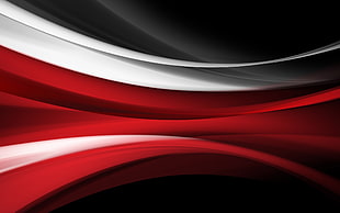 red and white abstract painting, digital art, vector art, red, stripes