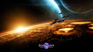 Starcraft game poster, Starcraft II, video games