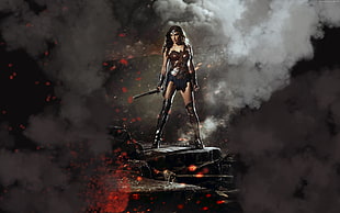 Wonder Woman digital wallpaper