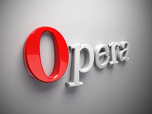 white and red Beats by Dr, Opera browser, world, opera, red HD wallpaper