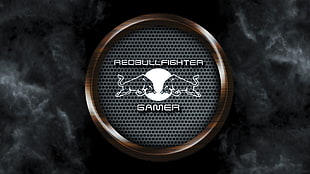 Redbullfighter Gamer logo, Red Bull HD wallpaper