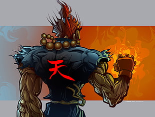 Akuma from Street Fighter, Street Fighter, Akuma, cartoon, video games HD wallpaper