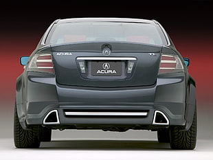 black Acura TL rear view