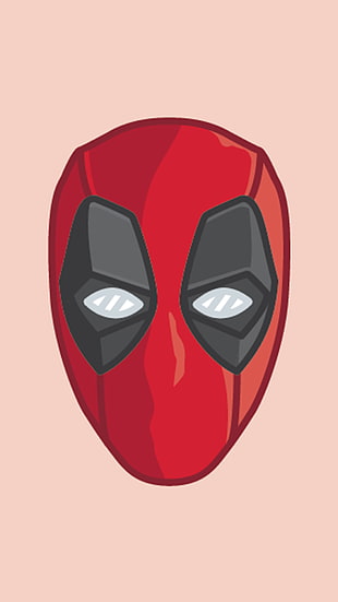 Dead Pool mask illustration, superhero, Deadpool