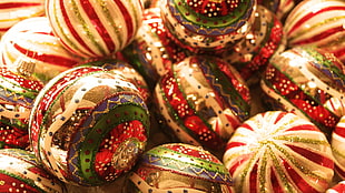pile of Christmas Tree baubles
