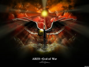 Ares God of War illustration, Ares, Greek mythology, mythology, fantasy art