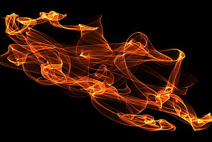 red fire, Fire, Abstraction, Clots HD wallpaper