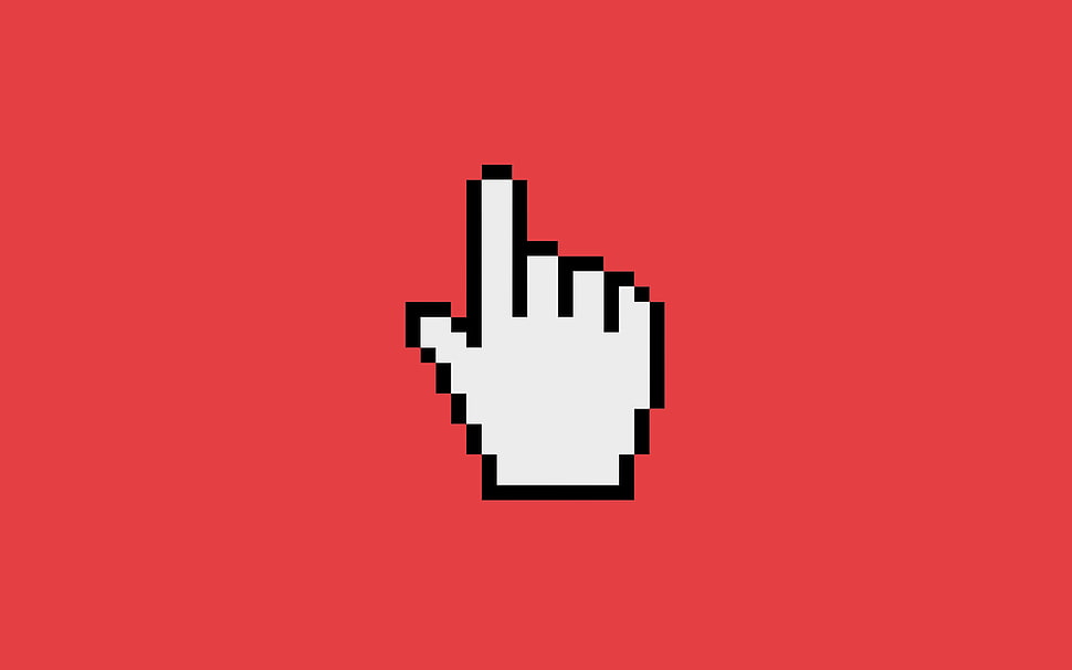 hand mouse cursor, minimalism, computer mice, cursor HD wallpaper
