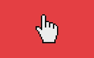 hand mouse cursor, minimalism, computer mice, cursor