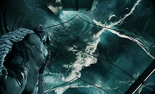 gray monster illustration, Warframe, video games, Ash (Warframe), space