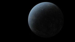 photo of gray planet
