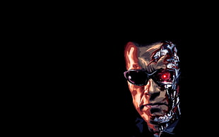Arnold Schwarzenegger from Terminator illustration HD wallpaper