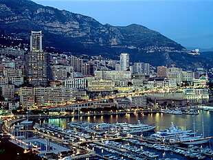 gray high-rise building, cityscape, Monaco