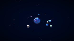round blue ball clip art, stars, galaxy, planet, space