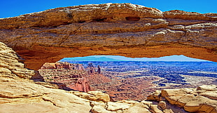 Rock Formation on mountain during day time, canyonlands national park HD wallpaper