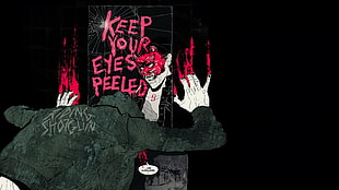 keep your eyes peeled text, quote HD wallpaper