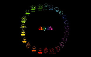 Daily Life text illustration HD wallpaper