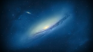 white galaxy, space, space art, blue, galaxy HD wallpaper