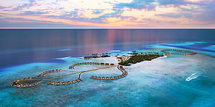 Caribbean sea, landscape, Maldives, photography, sea HD wallpaper