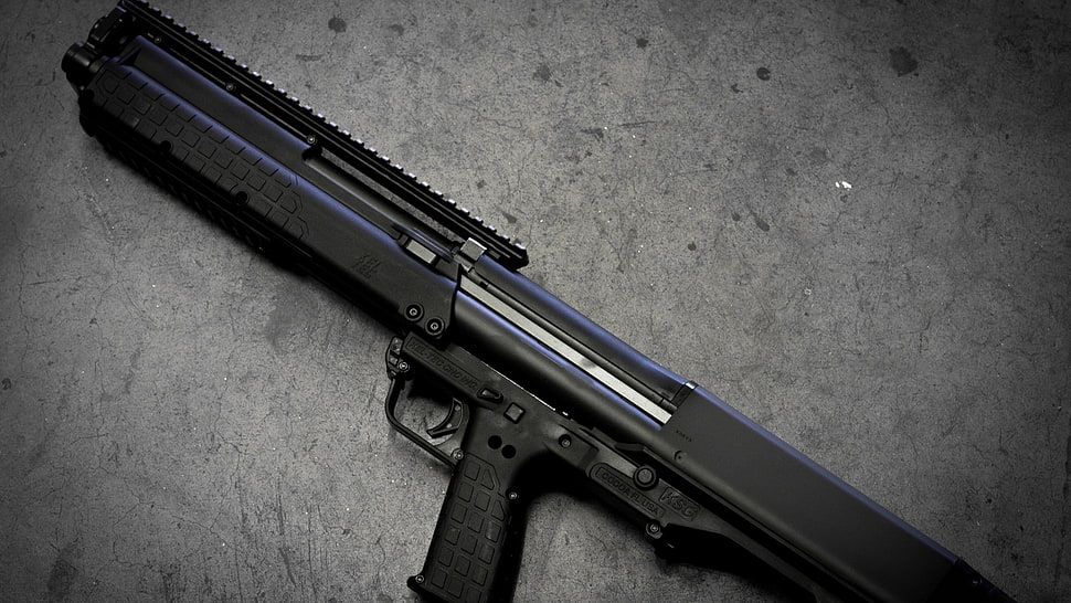 black semi-automatic pistol, ksg-12, shotgun HD wallpaper
