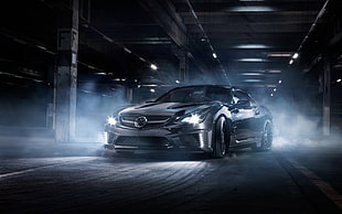 gray coupe wallpaper, car, Mercedes-Benz, Headlights, Mercedes-AMG GT HD wallpaper