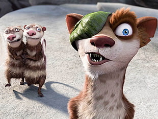 Ice Age character illustration, Ice Age, Ice Age: Dawn of the Dinosaurs, animated movies HD wallpaper
