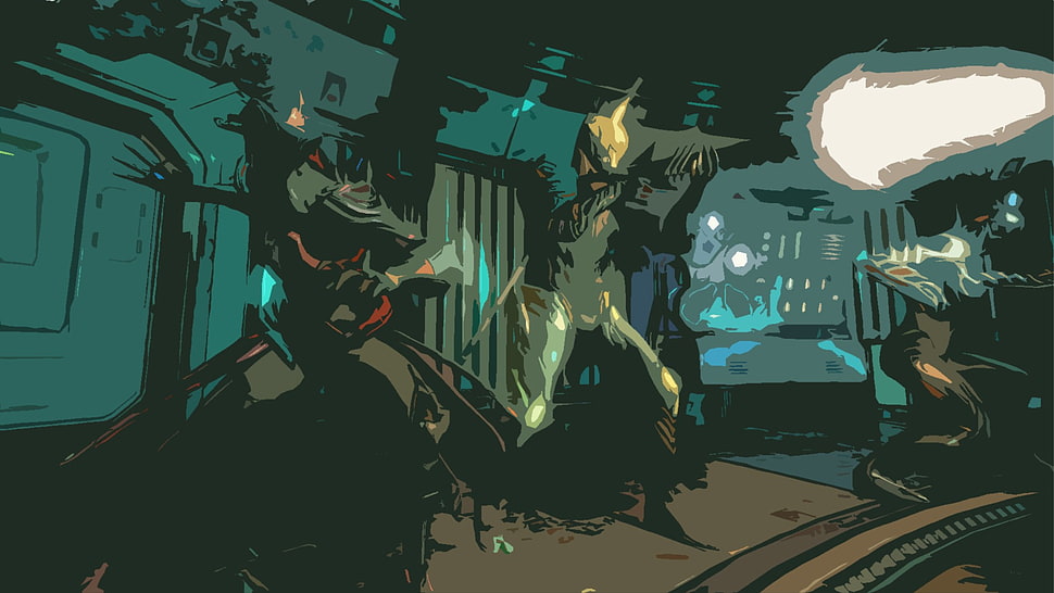 Marvel digital wallpaper, Warframe, Trinity (Warframe), Mag (Warframe), Ash (Warframe) HD wallpaper