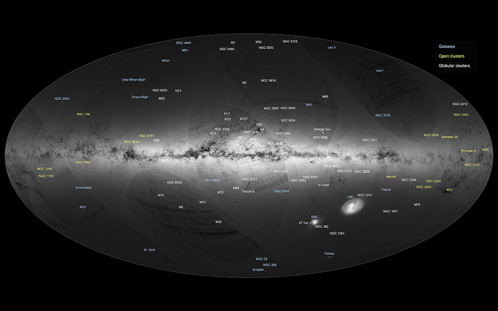 Gaia, space, galaxy, stars HD wallpaper