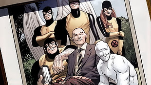 Marvel X-men illustration, comics, X-Men, Charles Xavier