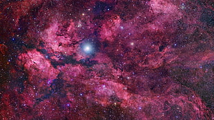 galaxy illustration, space, NASA, galaxy, Moon
