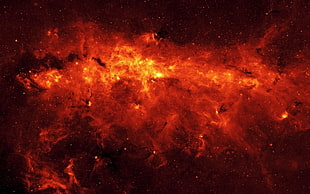 red lava wallpaper, space, nebula, red, space art