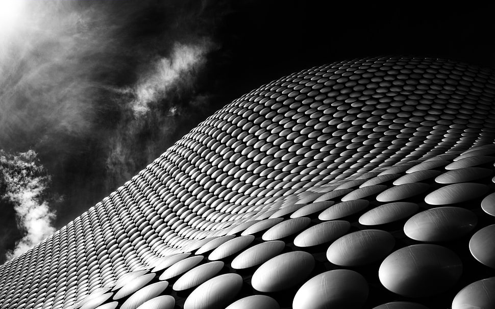 gray and white abstract art wallpaper, architecture, monochrome, sky HD wallpaper