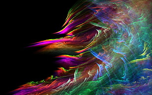 wave of colors HD wallpaper