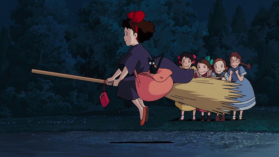 Heidi cartoon character wallpaper, Studio Ghibli, Kiki's Delivery Service, anime, film stills HD wallpaper