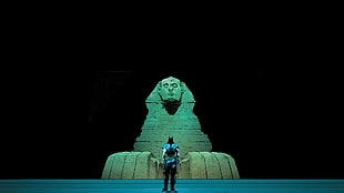 Subzero in front of Great Sphinx Statue