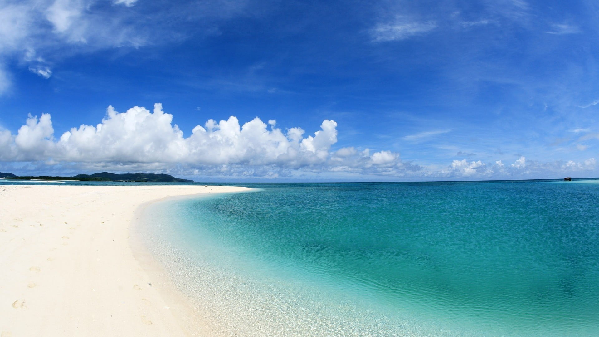 blue sea, beach, sky, sea