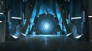 black and blue concrete flooring, Stargate