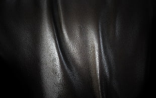 black leather textile